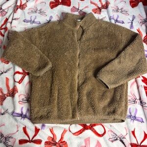 PINK Victoria's Secret Tan Fleece Jacket